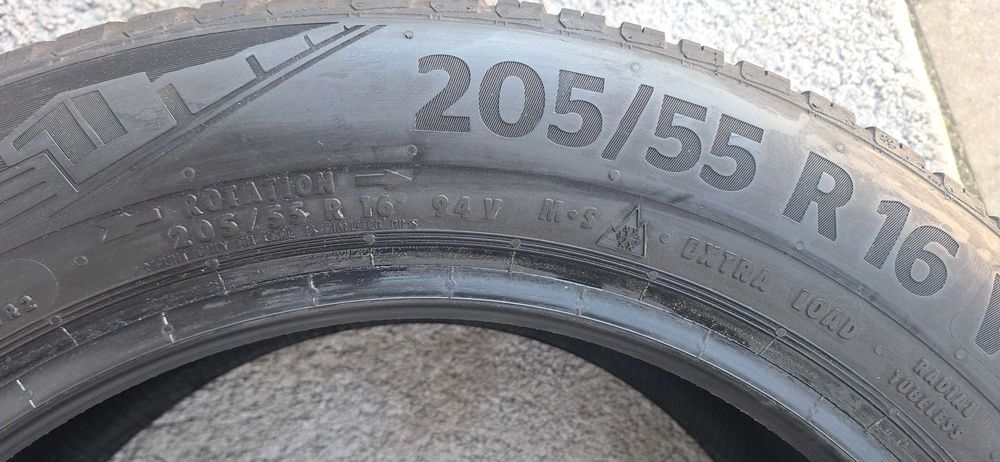 2x Opony Całoroczne 205/55R16 Continental 205/55/16 6mm 22r Montaz