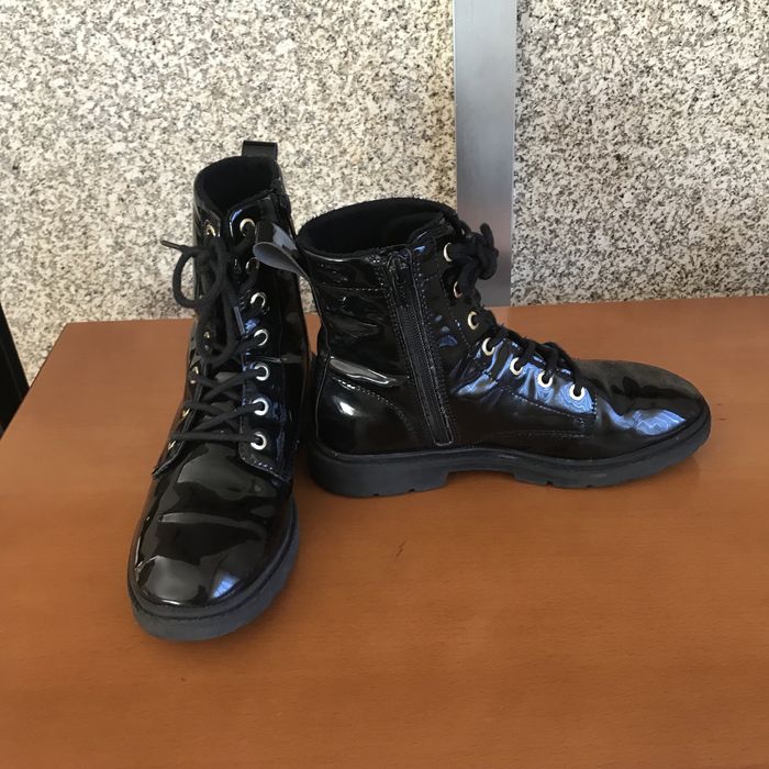 Botas pretas criança, tamanho 36
