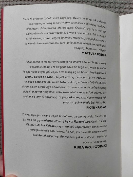 "Mecz to pretekst. Futbol, wojna, polityka"
