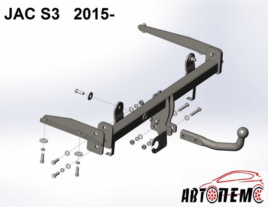 Фаркоп Iran Khodro Samand Iveco Daily Ecodaily JAC 1020 J5 S2 S3 S4 S5