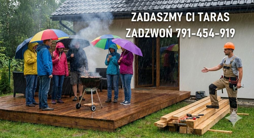 Zadaszenie tarasu pergola wiata zabudowa tarasu pergole