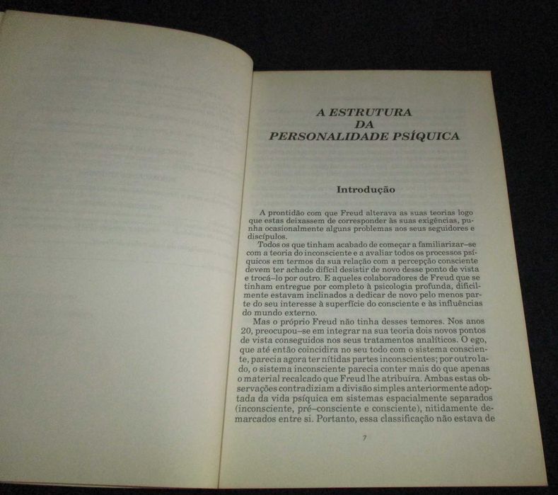 Livro A Estrutura da Personalidade Psíquica e a Psicopatologia Freud
