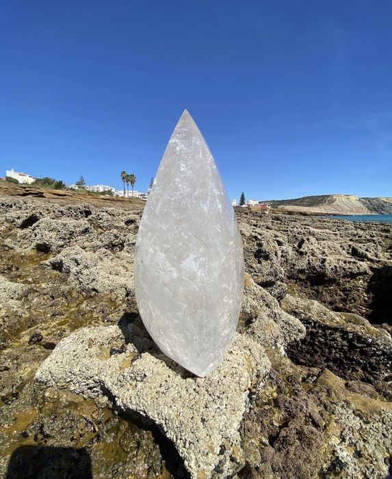 Quartz Crystal Pedra Semi preciosa