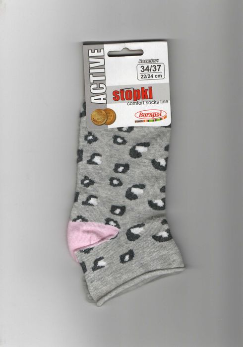 Zestaw 2 x Wielokolorowe Skarpety Bornpol Stopki ACTIVE 083 34/37