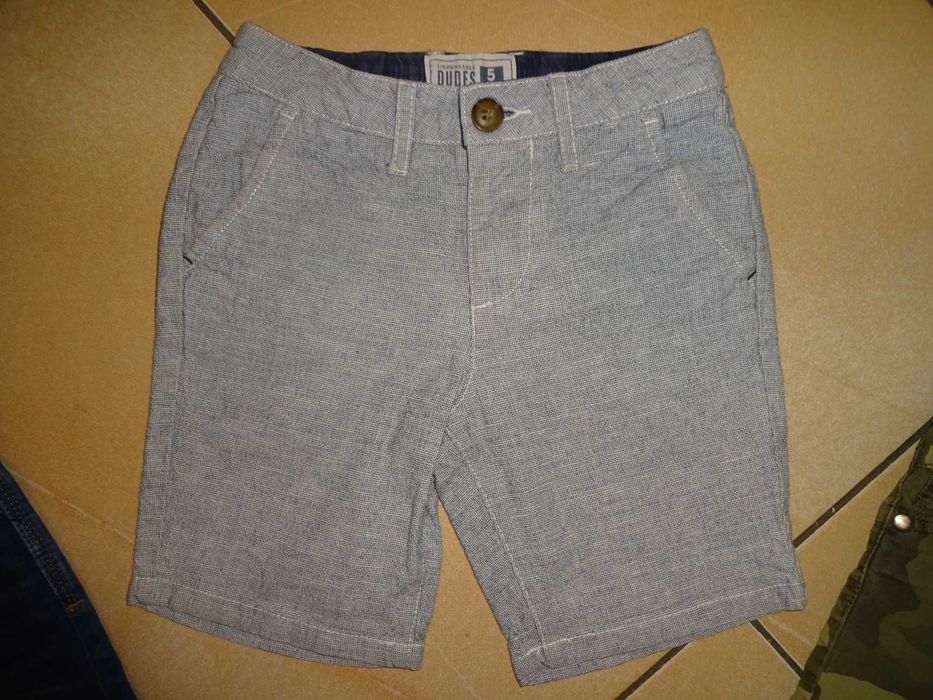 3x NEXT Dudes DENIM krótkie spodenki szorty jeansowe moro 4-5 lat