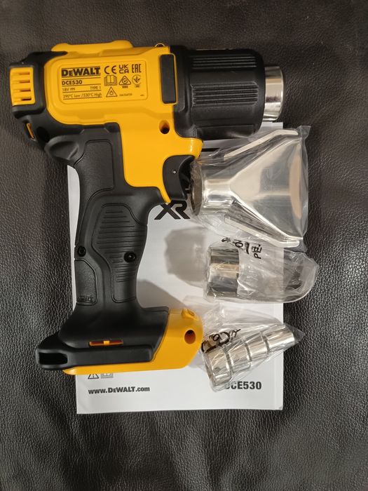 Акумуляторний пістолет гарячого повітря - фен DeWALT DCE530N, без акб