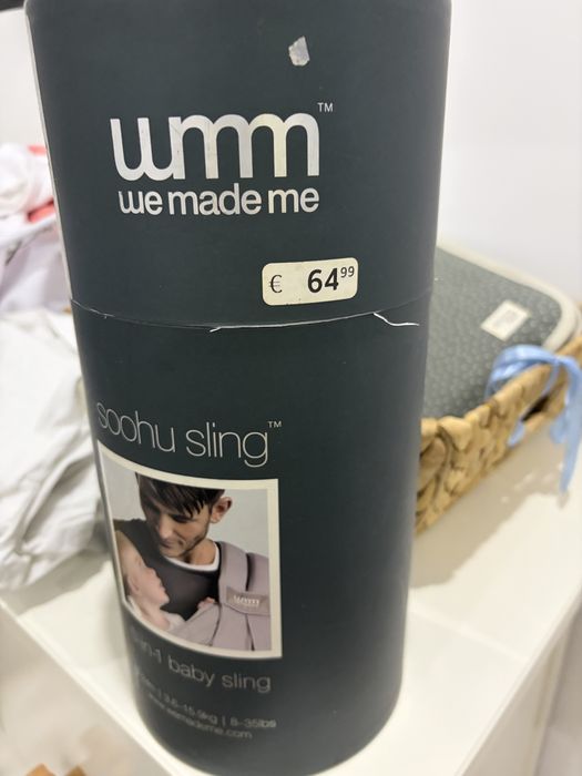 Sling Bebé 5 em 1 - Novo, Usado Uma Vez - À Venda449117932623636482