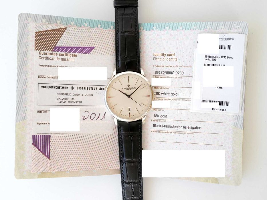 Vacheron Constantin Patrimony Contemporary 18K White Gold 40