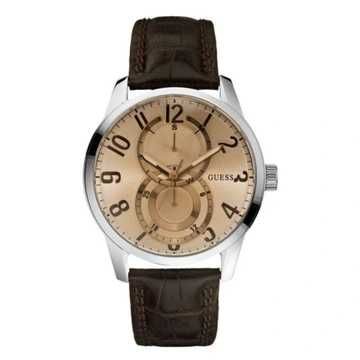 Guess zegarek męski brązowy W95127G2