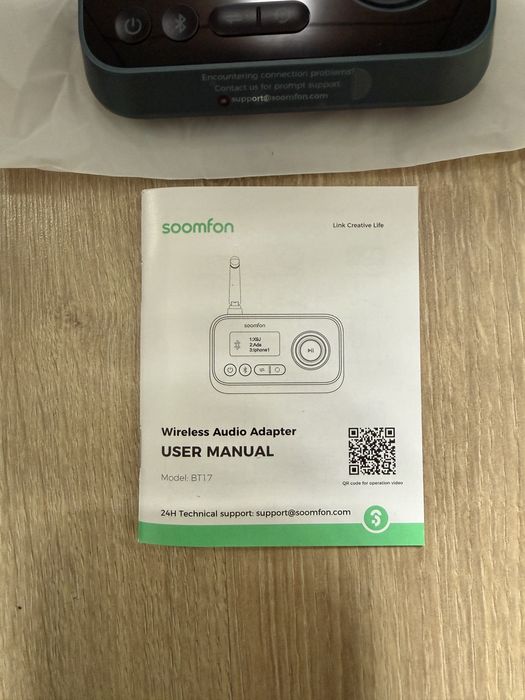 Nadajnik / Odbiornik Soomfon BT17 Adapter audio Bluetooth
