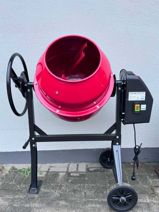 Betoniarka 140L 550W 230V złożona, gotowa do pracy, transport FV VAT
