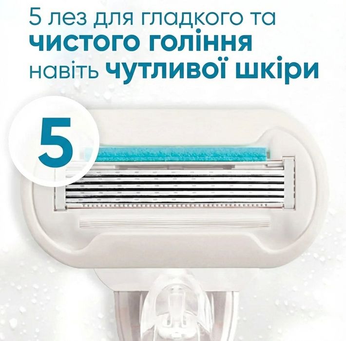 Змінні касети Gillette Venus Deluxe PRO Smooth Sensitive, 8 картриджів