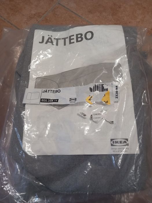 Nowe Pokrycie JÄTTEBO z Ikea modułi 1 os. Szare i zielone 
mo