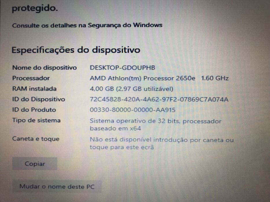 Portátil emachines e620