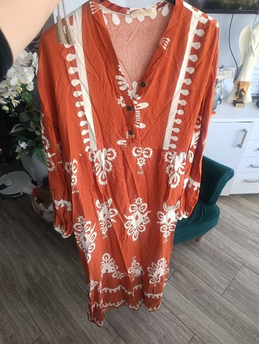 Sukienka maxi w wzory Boho r42/44