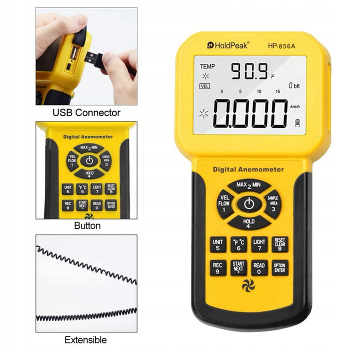 Anemometr H HOLDPEAK UK-HP-856A
