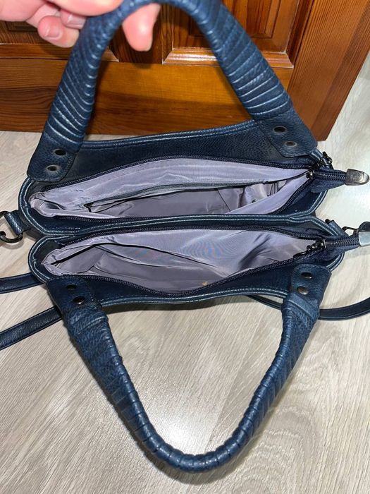 Нова жіноча сумка Sabotage Fashion | Темно-синя | 34х20 см