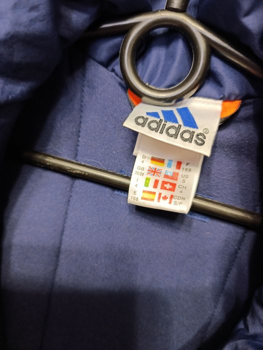 Тепла куртка adidas зі споду на флісі L