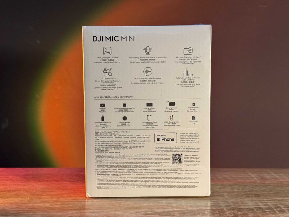 З гарантією • НОВІ • DJI Mic Mini 2TX+1RX – мікрофон для відео, блогу