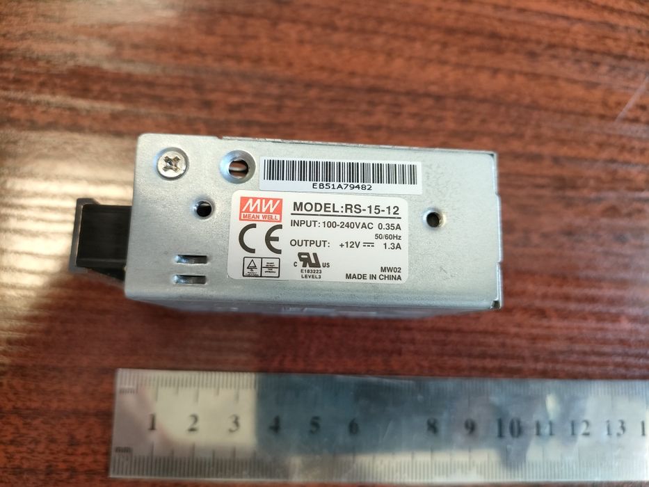 Zasilacz Mean Well RS-15-12 12V DC 1,3A 15W