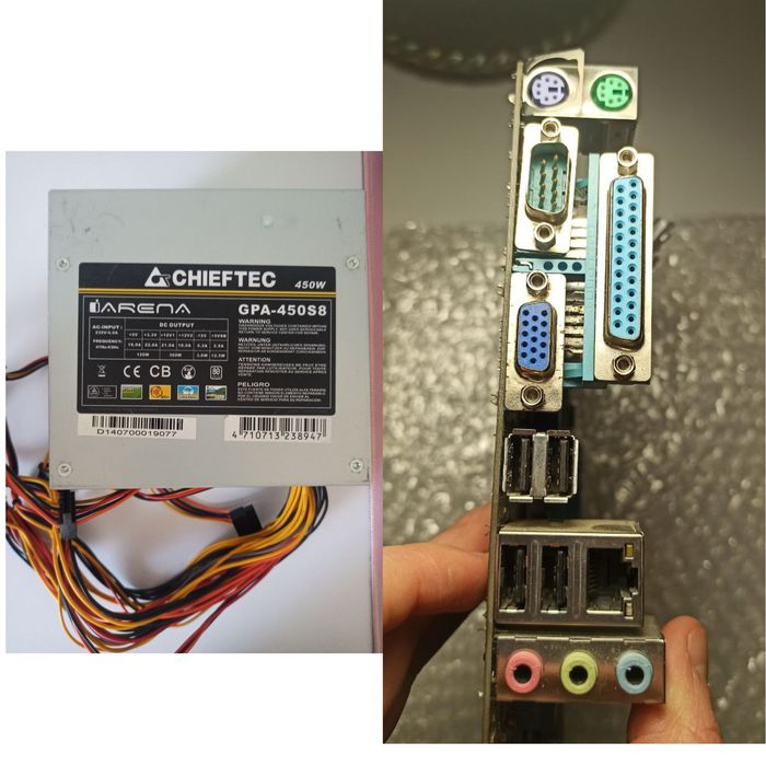 КомплектуючідоПКAsusP8H61-MPLUSv3сокет1155LGA+i53470+ОЗП8gb+БжChieftec