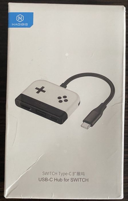 USB-C хаб Hagibis для Nintendo Switch з HDMI та USB 3.0