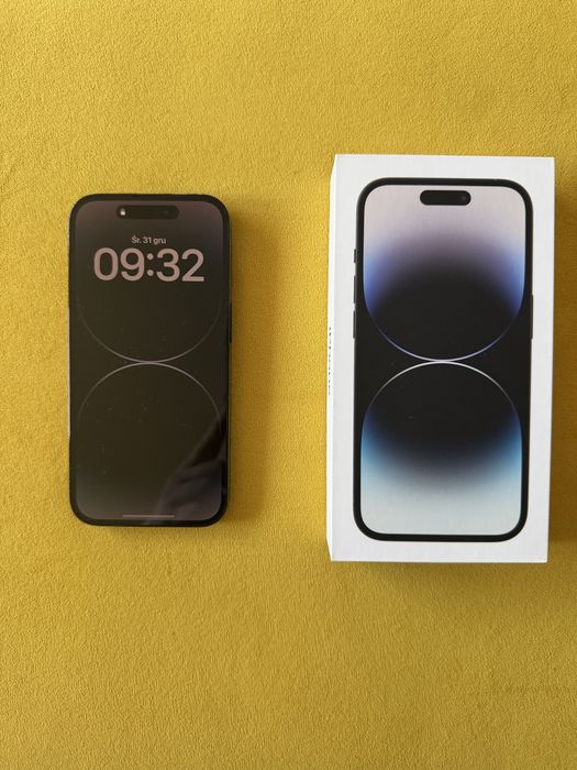 Telefon apple iphone 14 pro 256 gb space black bateria servis