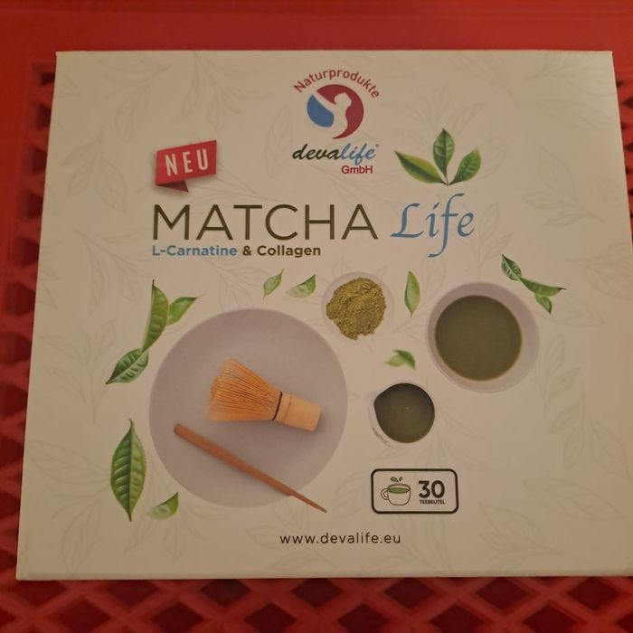 Devalife MATCHA Life – L-Carnatline & Collagen (Herbata Matcha 30 saszetek)