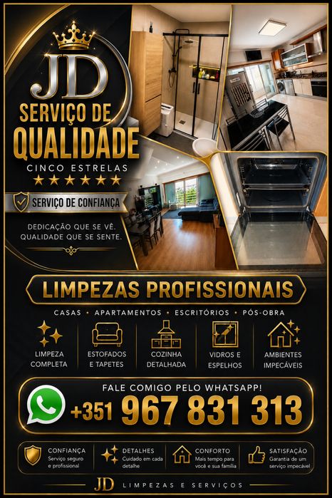 JD LIMPEZAS E SERVIÇOS A limpeza que impressiona à primeira vista!