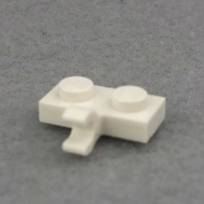 LEGO Płytka 1x2 zaczep biały 11476