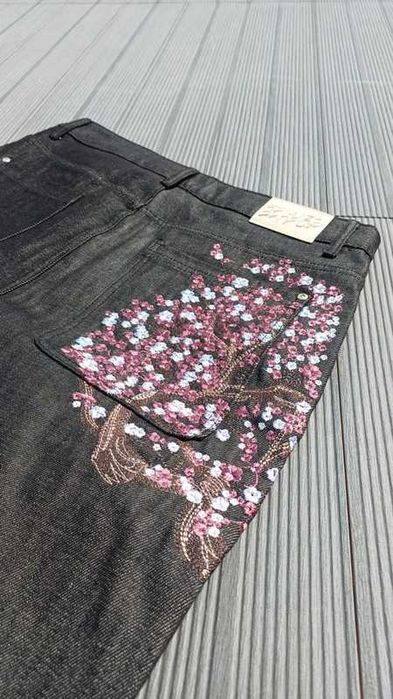 Calças Derschutze "blossom v2" Raw Denim Pants