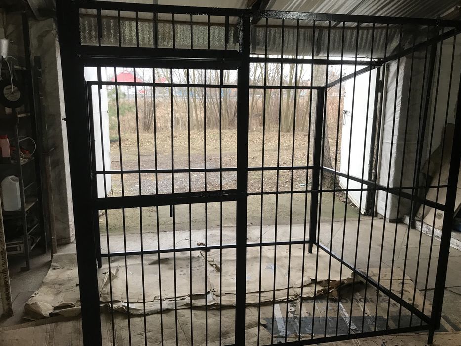 Вольер для собак разборный металоконструкція