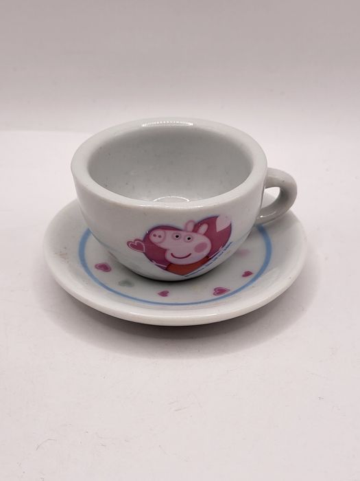 Porcelanowy, mini zestaw do herbaty, 9 elementów Peppa Pig