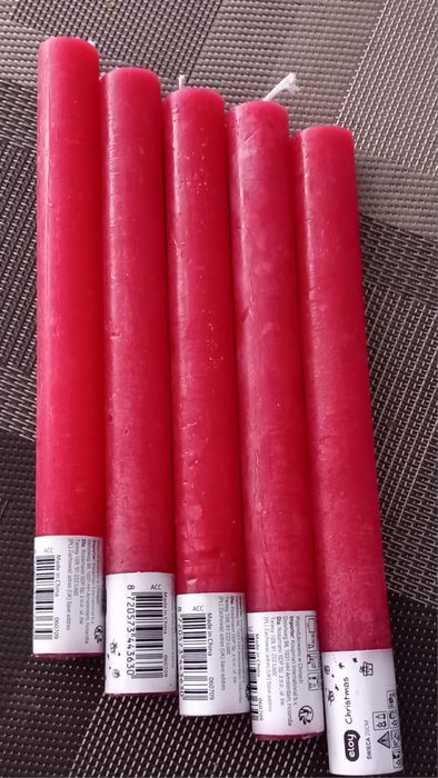 Świece rustykalne 5 sz.