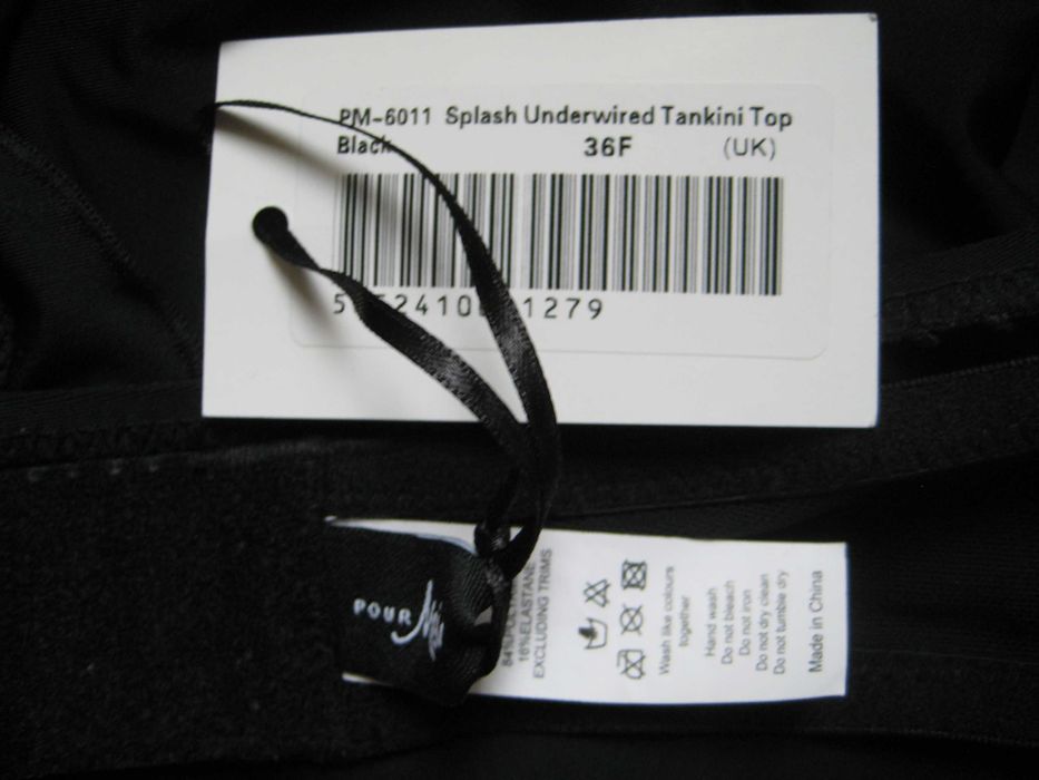 Pour Moi 80G 36F tankini góra stroju kąpiel. fiszbiny wbudow stanik