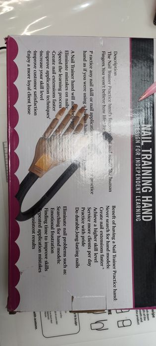 Mão de treino para unhas de gel