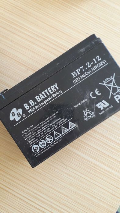 Аккумулятор AGM 12В 7,2Ачас