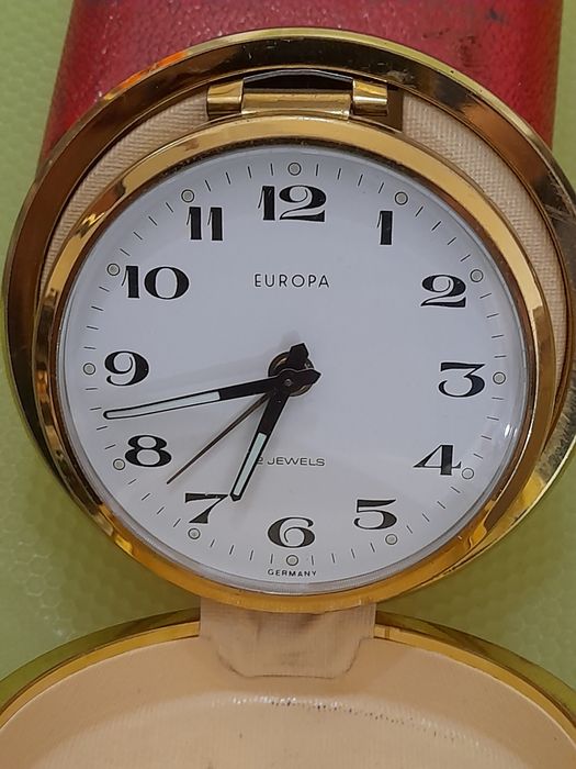 Relógios de viagem corda antigos com despertador marca Europa Alemanha