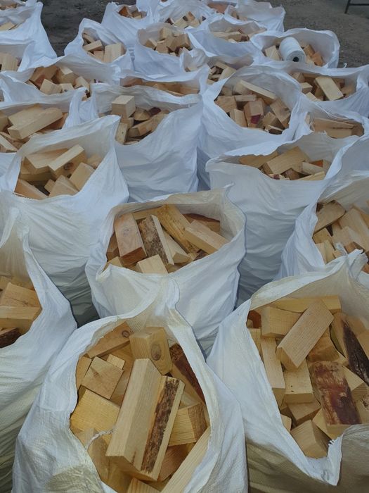 Drewno workowane opałowe