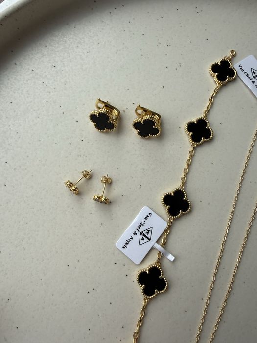 naszyjnik kolczyki bransoletka koniczyny alhambra vca van cleef