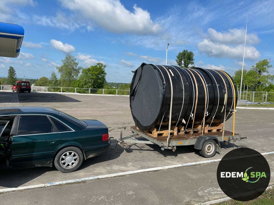 Купіль з гідромасажем. Офуро. Карпатський чан. Гідромасажний бокс