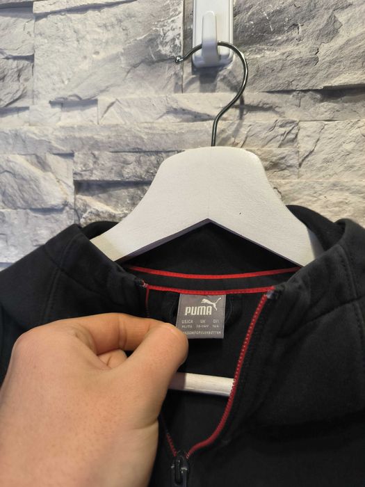 Bluza Rozpinana z Kapturem Puma Ferrari Czarna Racing Logo