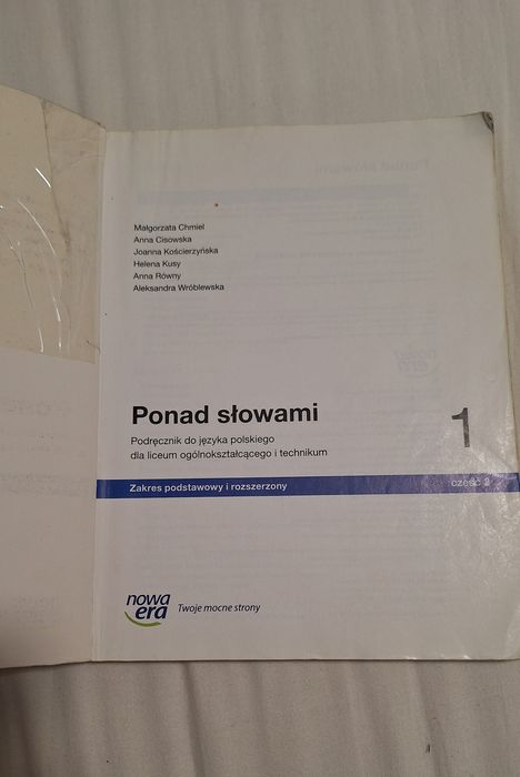 Podręcznik Ponad słowami