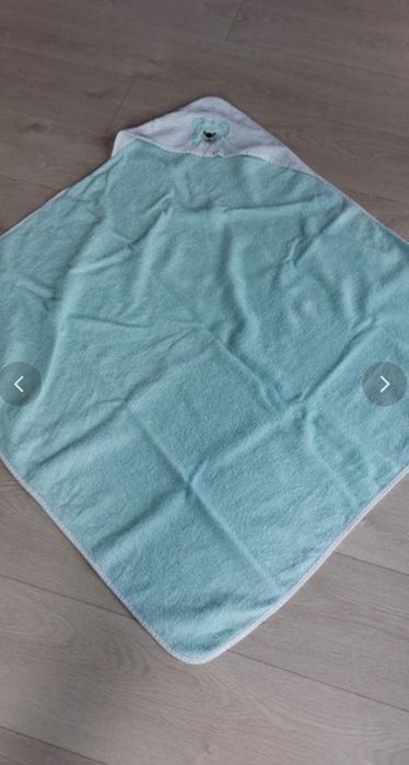 Bocioland ręcznik kąpielowy dla dzieci miętowy rozm. 85x85