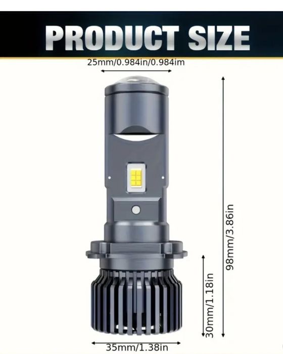 Автомобільні Led лампи Bi-led mini лінзи H4