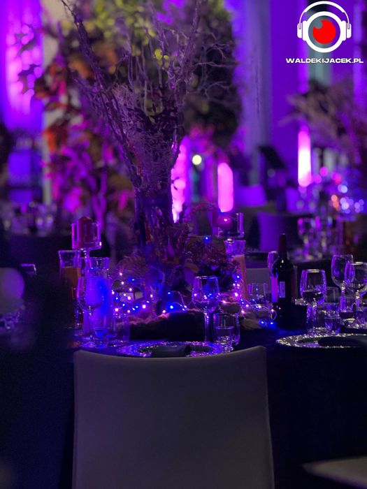 Oświetlenie na wesele / dekorowanie światłem
