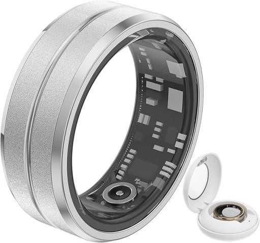 Inteligentny Pierścionek SMARTRING Puls Tlen Stres Rytm Sen R.8 18,2mm