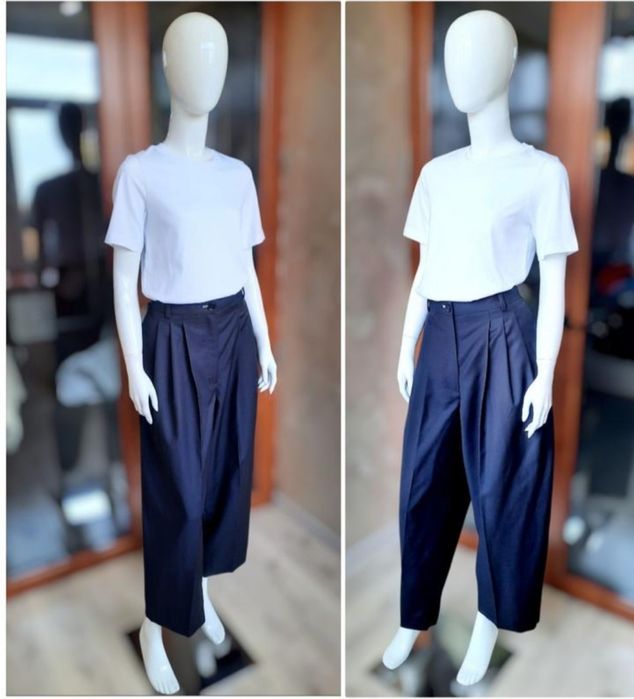 Cos новые шерстяные брюки с защипами