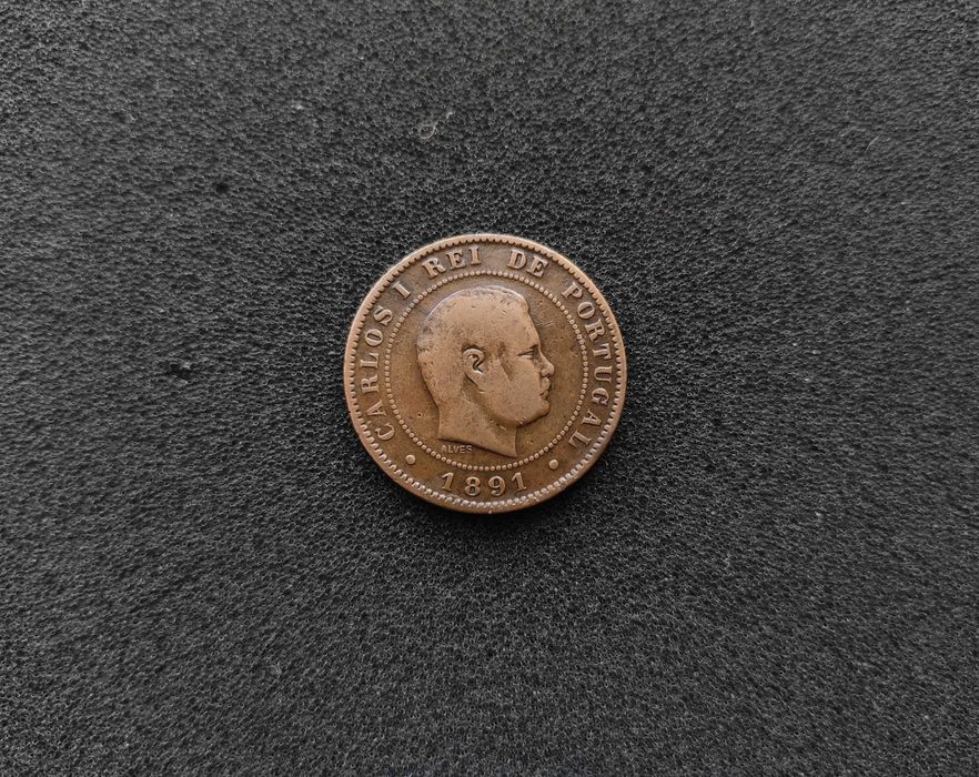 Moeda 10 Reis 1891 - A Paris