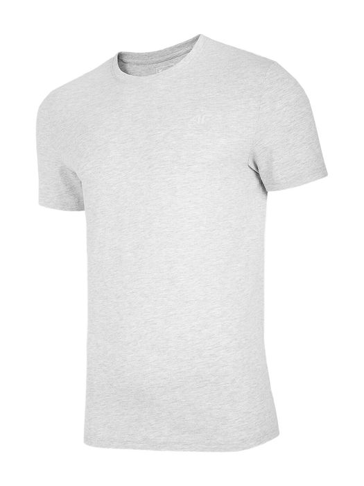 4F T-shirt męski regular szary XXL 180 GSM bawełna/wiskoza